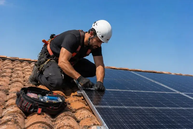 Maintenance et monitoring de panneaux solaires à Fréjeville