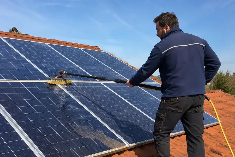 Nettoyage et entretien de panneaux solaires à Fréjeville